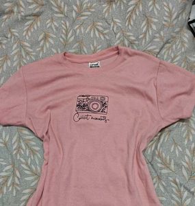 Y2K Pink Graphic T-Shirt