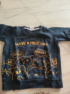 Cute Cat Print Sweatshirt