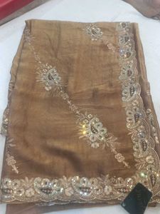 Embroidered Silk Saree