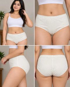 Whisper Off-White High-Waist Briefs – UK 24