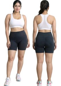 Women's Ribbed Athletic Shorts Free Size 26 To 32