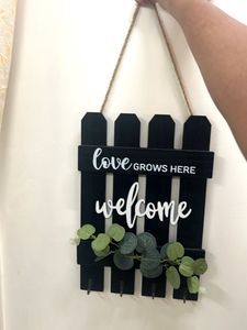 Welcome - Love Grows Here Wall Decor