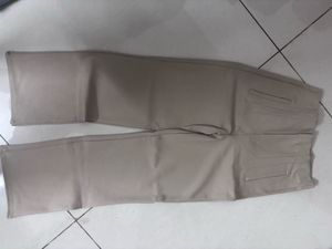 Stylish Beige Wide Leg Trousers