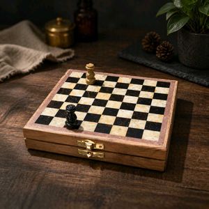 Vintage Wooden Chess Set