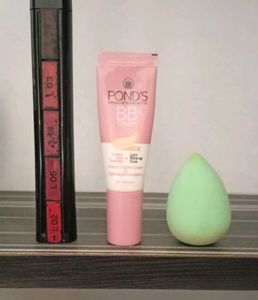 Pond's BB Cream & Makeup Sponge , Lipstick