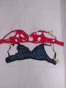 Comfortable Printed Bras (Set of 2)new