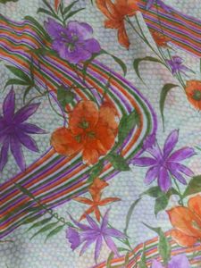 Floral Print Saree