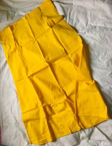 Vibrant Yellow Saree peticoat