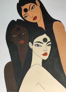 Abstract Women Portrait Art