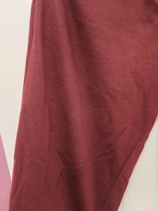 Cozy Maroon Wide Leg Pants