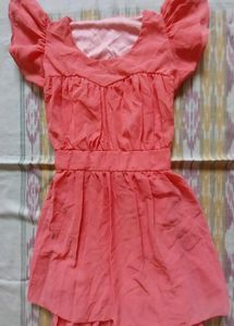 Coral Chiffon Dress