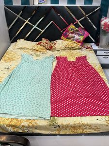 Comfortable Cotton Nighty Set - 2 Pcs