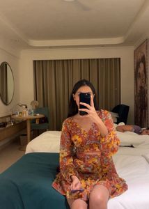 Floral Print Mini Dress