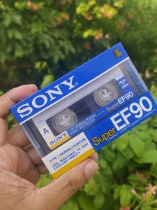 intage Sony Super EF90 Blank Audio Cassette - 90 M