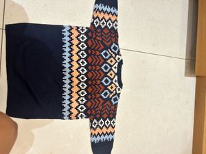 Cozy Geometric Print Sweater