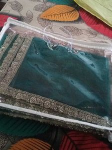 Emerald Green Embellished  veil