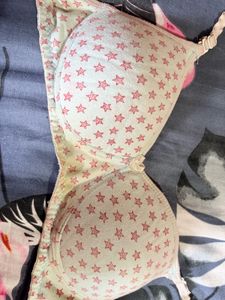 Cute Star Print Padded Bra
