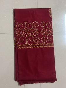 Maroon Embroidered Dupatta