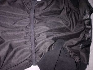 Assymetrical High Low Pretty Black Dress