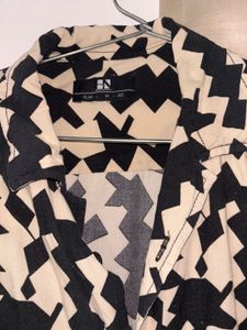 Men's Abstract Print Short Sleeve Shirt