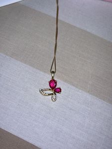 Authentic Sterling Silver Butterfly Pendant Neckla