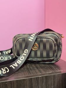 Chic Striped Crossbody Bag