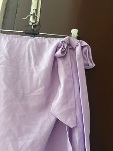 Cute Lilac Wrap Skirt