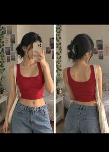 Cute Red "LEGE" Crop Top