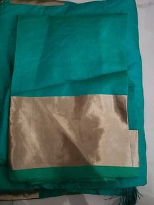Embroidered Silk Blend Saree