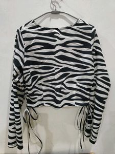 women zebra top