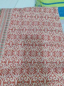 Elegant Printed Saree with Gold Border