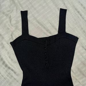 Little Black Dress - Ribbed Bodycon