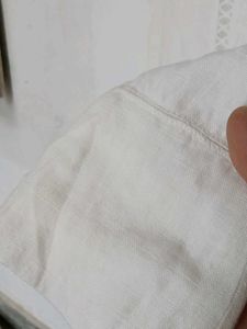 Linen Chic White Sleeveless Top with Lace Details