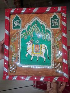 Decorative Cow Art Piece