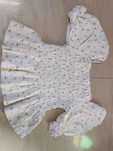 Cute Floral Smocked Top