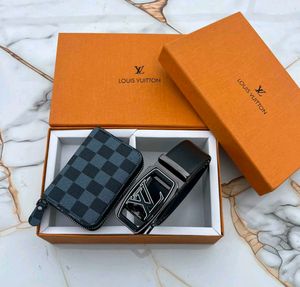 Luxury Designer Belt &amp; Card Holder Set