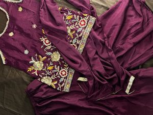 Embroidered Kurta Set with Dupatta