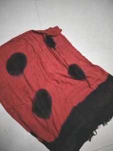 Red & Black Polka Dot scarf