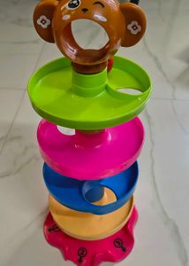 5 Layer Ball Ramp toy set Monkey Kid