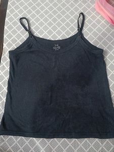 Dark Grey Spaghetti Strap Camisole Top