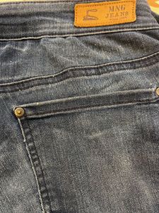 Womens Blue Wash Denim Jeans
