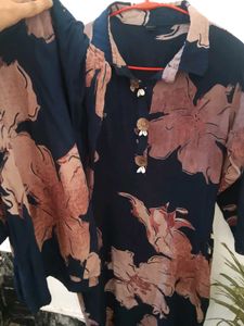 Stylish Floral Print Kurta with Plazoo