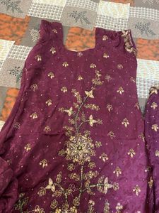 3 Piece Punjab Patyala Crepe Suit