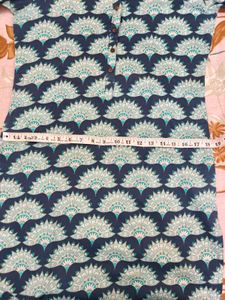 Blue floral print Kurta