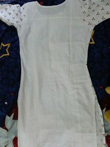 Elegant White Printed Kurta