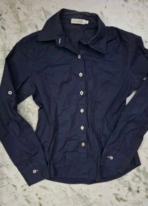 Classic Navy Blue fitted  Shirt