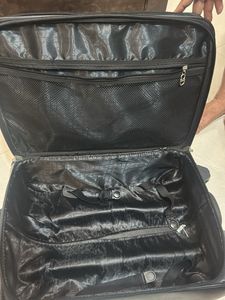 Spacious Black Travel Suitcase