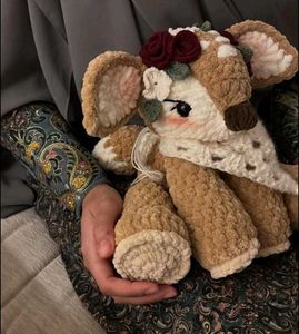 Handmade Crochet Fawn Plush Toy