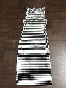 Striped Sleeveless Maxi Dress