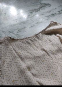 Elegant Beige Printed Kurti